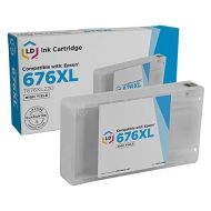 LD Products LD Remanufactured Ink Cartridge Replacement for Epson 676XL T676XL220 High Yield (Cyan)