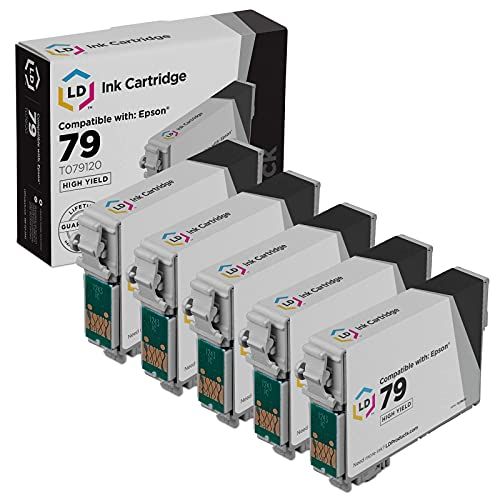  LD Products LD Remanufactured Ink-Cartridge Replacement for Epson 79 T079120 High Yield (Black, 5-Pack)