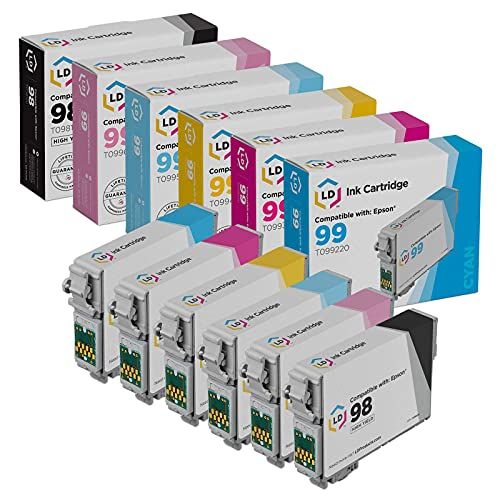  LD Products Remanufactured Ink Cartridge Replacement for Epson 700 ( Black,Cyan,Magenta,Yellow,Light Cyan, Light Magenta, , 6-Pack)