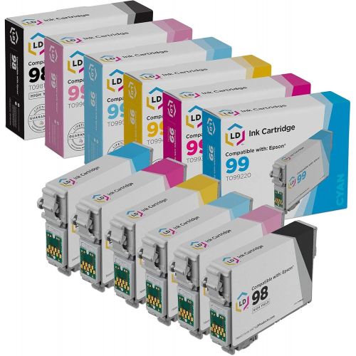  LD Products Remanufactured Ink Cartridge Replacement for Epson 700 ( Black,Cyan,Magenta,Yellow,Light Cyan, Light Magenta, , 6-Pack)