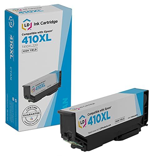  LD Products LD Remanufactured Ink Cartridge Replacement for Epson 410XL T410XL220 High Yield (Cyan)
