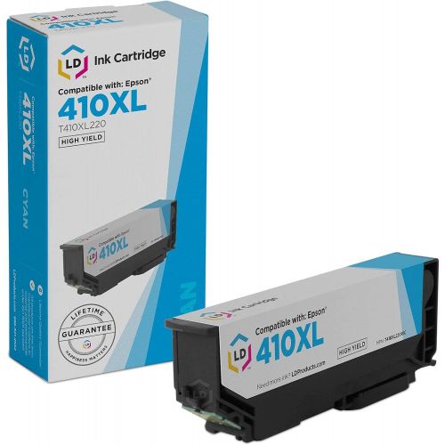  LD Products LD Remanufactured Ink Cartridge Replacement for Epson 410XL T410XL220 High Yield (Cyan)