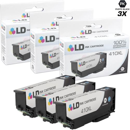  LD Products LD Remanufactured Ink Cartridge Replacement for Epson 410 410XL High Yield (Photo Black, 3-Pack)