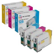 LD Products LD Remanufactured Ink Cartridge Replacement for Epson 125 (Cyan, Magenta, Yellow 3-Pack)