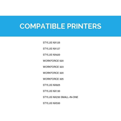  LD Products Remanufactured Ink Cartridge Replacements for Epson 125 (Black, Cyan, Magenta, Yellow, 4-Pack) for use in NX125, NX127, NX130, NX230, NX420, NX625, 320, 323, 325, 520