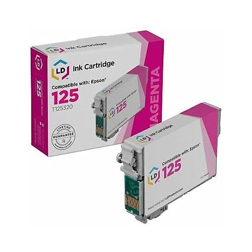  LD Products Remanufactured Ink Cartridge Replacements for Epson 125 (Black, Cyan, Magenta, Yellow, 4-Pack) for use in NX125, NX127, NX130, NX230, NX420, NX625, 320, 323, 325, 520