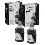 LD Products LD Compatible Ink Bottle Replacement for Epson 502 T502120-S (Black, 2-Pack)