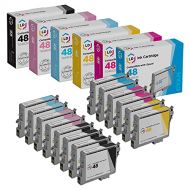 LD Products LD Remanufactured Ink Cartridge Replacements for Epson 48 (4 Black, 2 Cyan, 2 Magenta, 2 Yellow, 2 Light Cyan, 2 Light Magenta, 14-Pack)