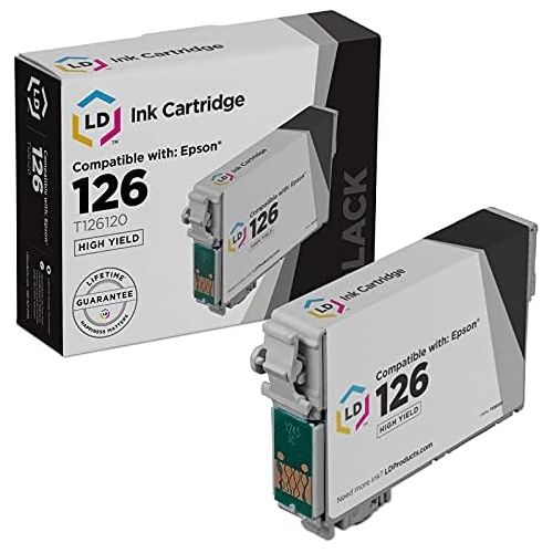  LD Products LD Remanufactured Ink Cartridge Replacement for Epson 126 T126120 High Yield (Black)