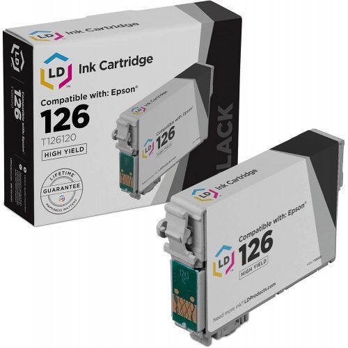  LD Products LD Remanufactured Ink Cartridge Replacement for Epson 126 T126120 High Yield (Black)