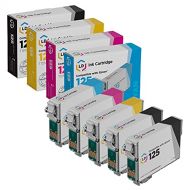 LD Products LD Remanufactured Ink Cartridge Replacement for Epson 125 (2 Black, 1 Cyan, 1 Magenta, 1 Yellow, 5-Pack)