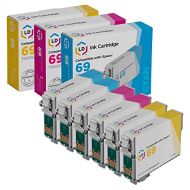 LD Products LD Remanufactured Ink Cartridge Replacement for Epson 69 (2 Cyan, 2 Magenta, 2 Yellow, 6-Pack)