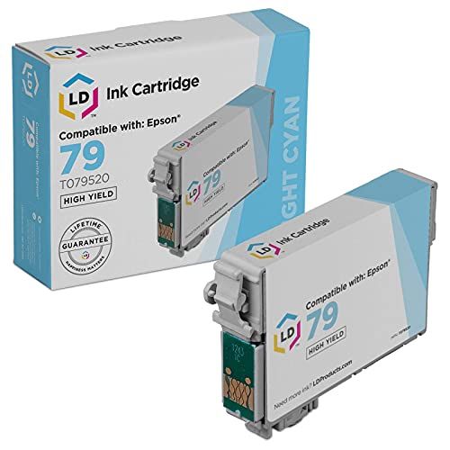  LD Products LD Remanufactured-Ink-Cartridge Replacement for Epson 79 T079520 High Yield (Light Cyan)