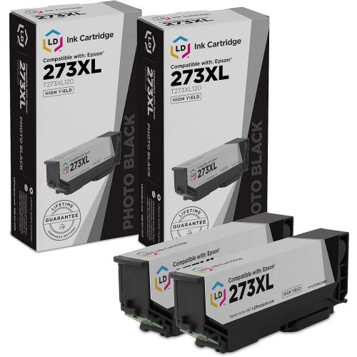  LD Products LD Remanufactured Ink Cartridge Replacement for Epson 273 273XL High Yield (Photo Black, 2-Pack)