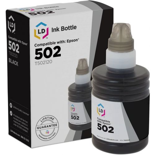  LD Products LD Compatible Ink Bottle Replacement for Epson 502 T502120-S (Black)