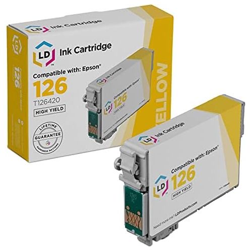  LD Products LD Remanufactured Ink Cartridge Replacement for Epson 126 T126420 High Yield (Yellow)