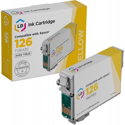  LD Products LD Remanufactured Ink Cartridge Replacement for Epson 126 T126420 High Yield (Yellow)