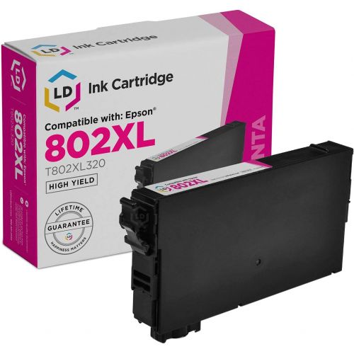  LD Products LD Remanufactured Ink Cartridge Replacement for Epson 802XL T802XL320 High Yield (Magenta)