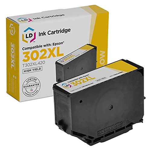  LD Products LD Remanufactured Ink Cartridge Replacement for Epson 302XL T302XL420 High Yield (Yellow)