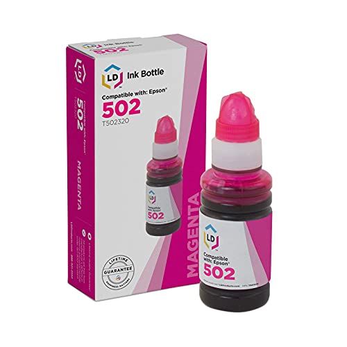  LD Products LD Compatible Ink Bottle Replacement for Epson 502 T502320-S (Magenta)