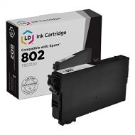 LD Products LD Remanufactured Ink Cartridge Replacement for Epson 802 T802120 (Black)