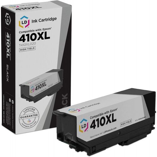  LD Products Remanufactured Ink Cartridge Replacement for Epson 410XL T410XL020 High Yield (Black) for use in Expression XP-7100, XP-530, XP-630, XP-635, XP-640, XP-830