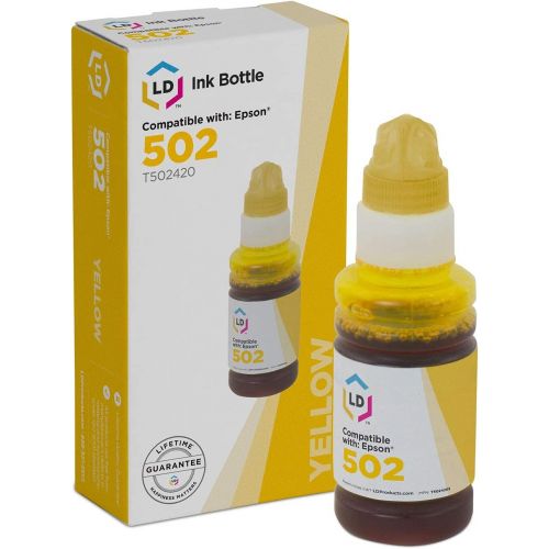  LD Products LD Compatible Ink Bottle Replacement for Epson 502 T502420-S (Yellow)