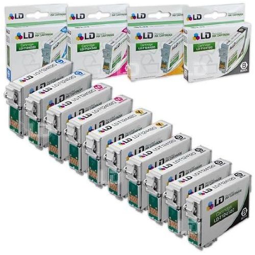  LD Products Remanufactured Ink Cartridge Replacements for Epson 124 Moderate Yield (4 Black, 2 Cyan, 2 Magenta, 2 Yellow, 10-Pack) for NX125, NX127, NX130, NX420, NX430 & Workforce