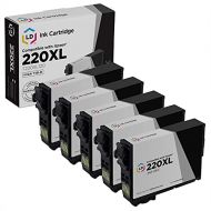 LD Products LD Remanufactured Ink Cartridge Replacement for Epson 220XL T220XL120 High Yield (Black, 5-Pack)