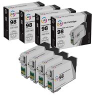 LD Products LD Remanufactured Ink Cartridge Replacements for Epson 98 T098120 High Yield (Black, 4-Pack)
