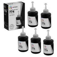 LD Products LD Compatible Ink Bottle Replacement for Epson 774 T774120 High Capacity (Black, 5-Pack)