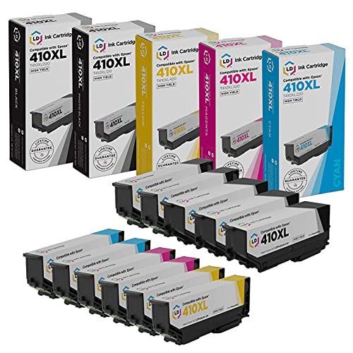  LD Products LD Remanufactured Ink Cartridge Replacement for Epson 410XL High Yield (3 Black, 2 Cyan, 2 Magenta, 2 Yellow, 2 Photo Black, 11-Pack)