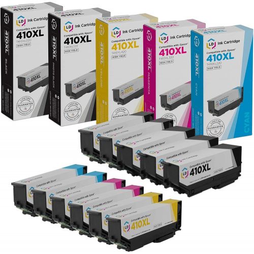  LD Products LD Remanufactured Ink Cartridge Replacement for Epson 410XL High Yield (3 Black, 2 Cyan, 2 Magenta, 2 Yellow, 2 Photo Black, 11-Pack)