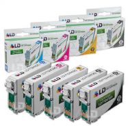 LD Products LD Remanufactured Ink Cartridge Replacement for Epson 124 Moderate Yield (2 Black, 1 Cyan, 1 Magenta, 1 Yellow, 5-Pack)