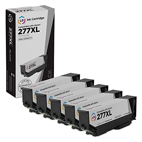  LD Products LD Remanufactured Ink Cartridge Replacement for Epson 277XL T277XL120 High Yield (Black, 5-Pack)