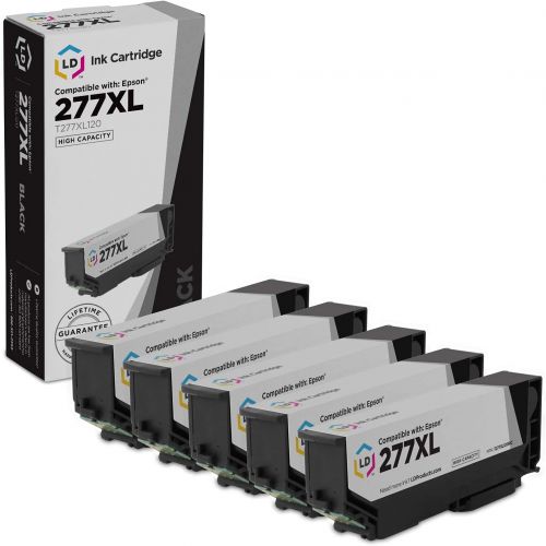  LD Products LD Remanufactured Ink Cartridge Replacement for Epson 277XL T277XL120 High Yield (Black, 5-Pack)