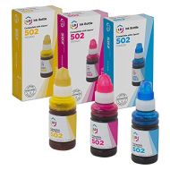 LD Products LD Compatible Ink Bottle Replacement for Epson 502 (Cyan, Magenta, Yellow, 3-Pack)