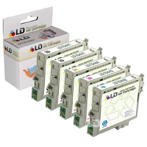  LD Products Remanufactured Ink Cartridge Replacement for Epson T044 ( Black,Cyan,Magenta,Yellow , 5-pack)