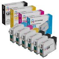 LD Products LD Remanufactured Ink Cartridge Replacement for Epson 125 (3 Black, 1 Cyan, 1 Magenta, 1 Yellow, 6-Pack)