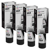 LD Products LD Compatible Ink Bottle Replacement for Epson 664 T664120 High Yield (Black, 4-Pack)