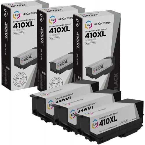  LD Products Remanufactured Ink Cartridge Replacement for Epson 410XL ( Black , 3-Pack )