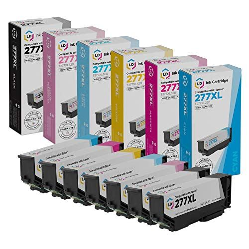  LD Products LD Remanufactured Ink-Cartridge Replacements for Epson 277XL High Yield (2 Black, 1 Cyan, 1 Magenta, 1 Yellow, 1 Light Cyan, 1 Light Magenta, 7-Pack)