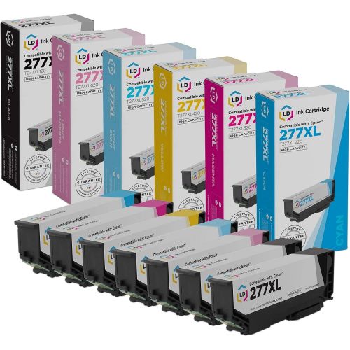  LD Products LD Remanufactured Ink-Cartridge Replacements for Epson 277XL High Yield (2 Black, 1 Cyan, 1 Magenta, 1 Yellow, 1 Light Cyan, 1 Light Magenta, 7-Pack)