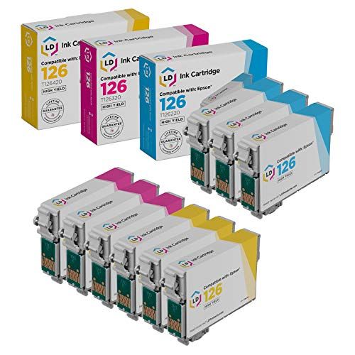  LD Products LD Remanufactured Ink Cartridge Replacement for Epson 126 (3 Black, 2 Cyan, 2 Magenta, 2 Yellow, 9-Pack)