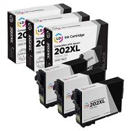 LD Products LD Remanufactured Ink Cartridge Replacements for Epson 202XL T202XL120-S High Yield (Black, 3-Pack)