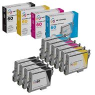 LD Products LD Remanufactured Ink Cartridge Replacement for Epson 60 T060 (4 Black, 2 Cyan, 2 Magenta, 2 Yellow, 10-Pack)