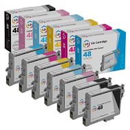 LD Products LD Remanufactured Ink Cartridge Replacements for Epson 48 (2 Black, 1 Cyan, 1 Magenta, 1 Yellow, 1 Light Cyan, 1 Light Magenta, 7-Pack)