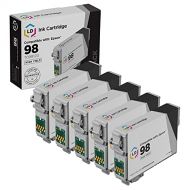 LD Products LD Remanufactured Ink Cartridge Replacement for Epson 98 T098120 High Yield (Black, 5-Pack)