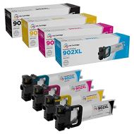 LD Products LD Remanufactured Ink Cartridge Replacements for Epson 902XL High Capacity (Black, Cyan, Magenta, Yellow, 4-Pack)