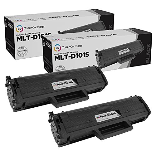  LD Products LD Compatible Toner Cartridge Replacement for Samsung MLT-D101S (Black, 2-Pack)